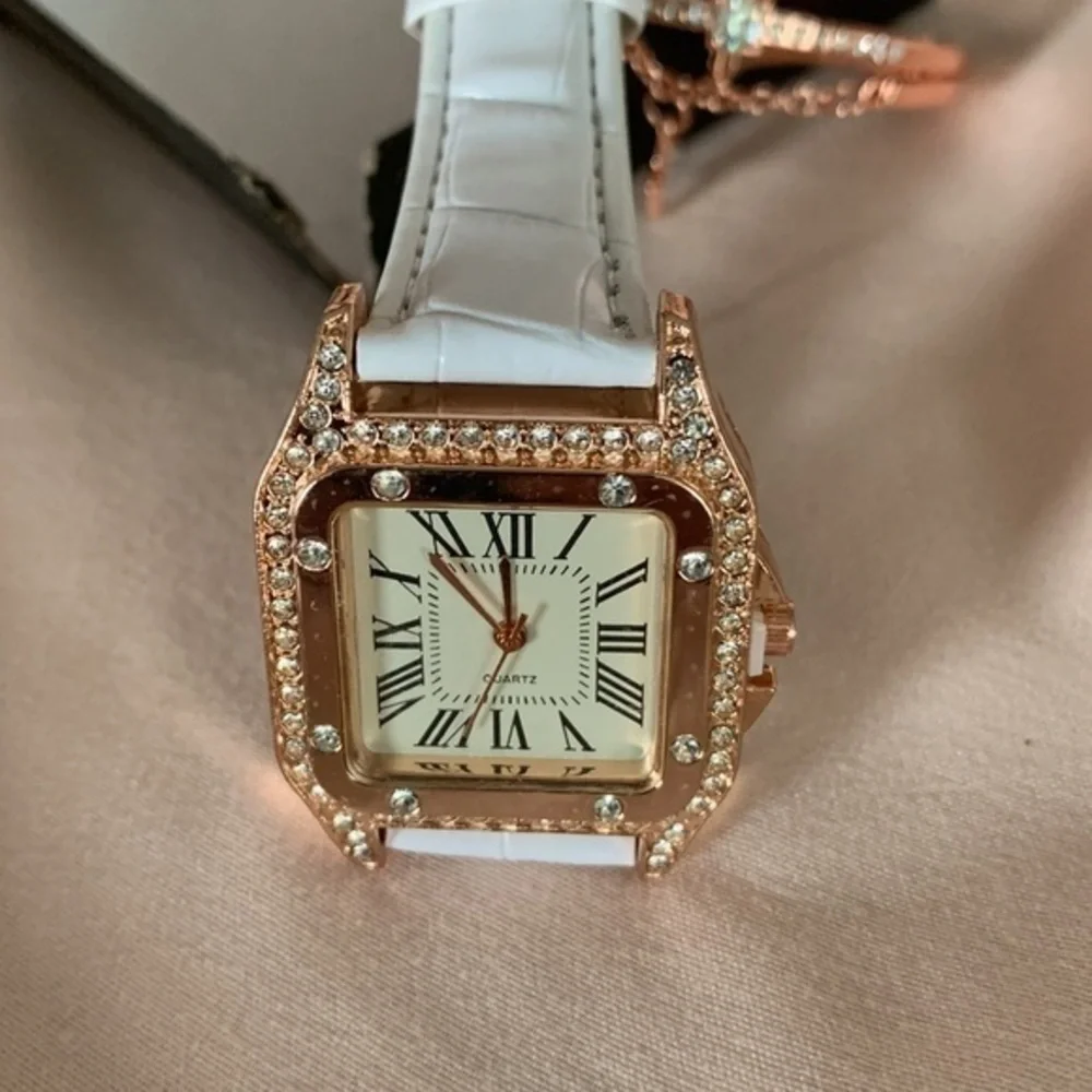 NWOT, Matching Rose Gold Watch and Bracelet.